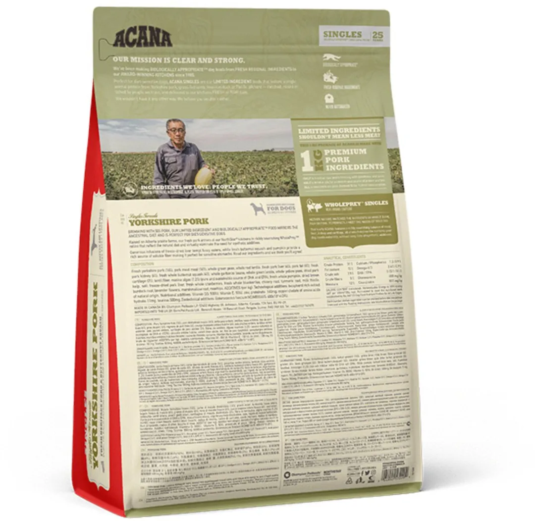 Acana Singles Yorkshire Pork Hondenvoer 2kg