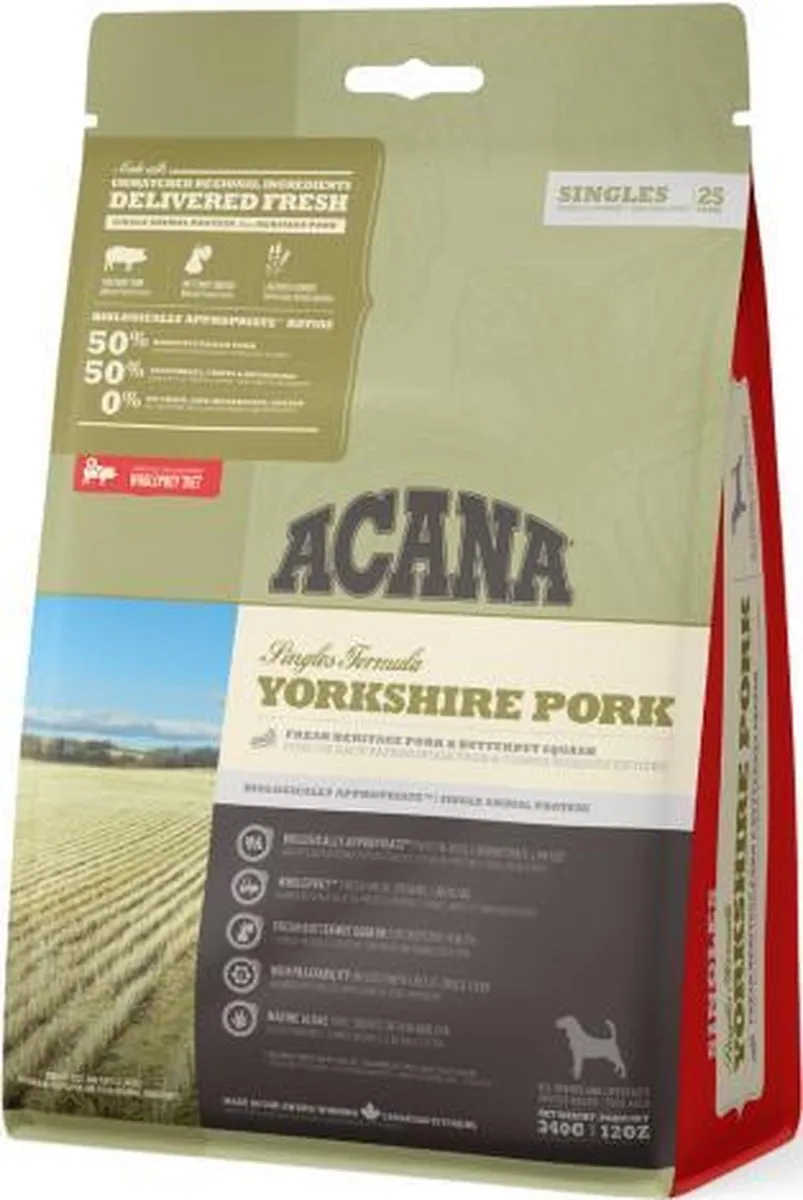 Acana Singles Yorkshire Pork Hondenvoer 2kg