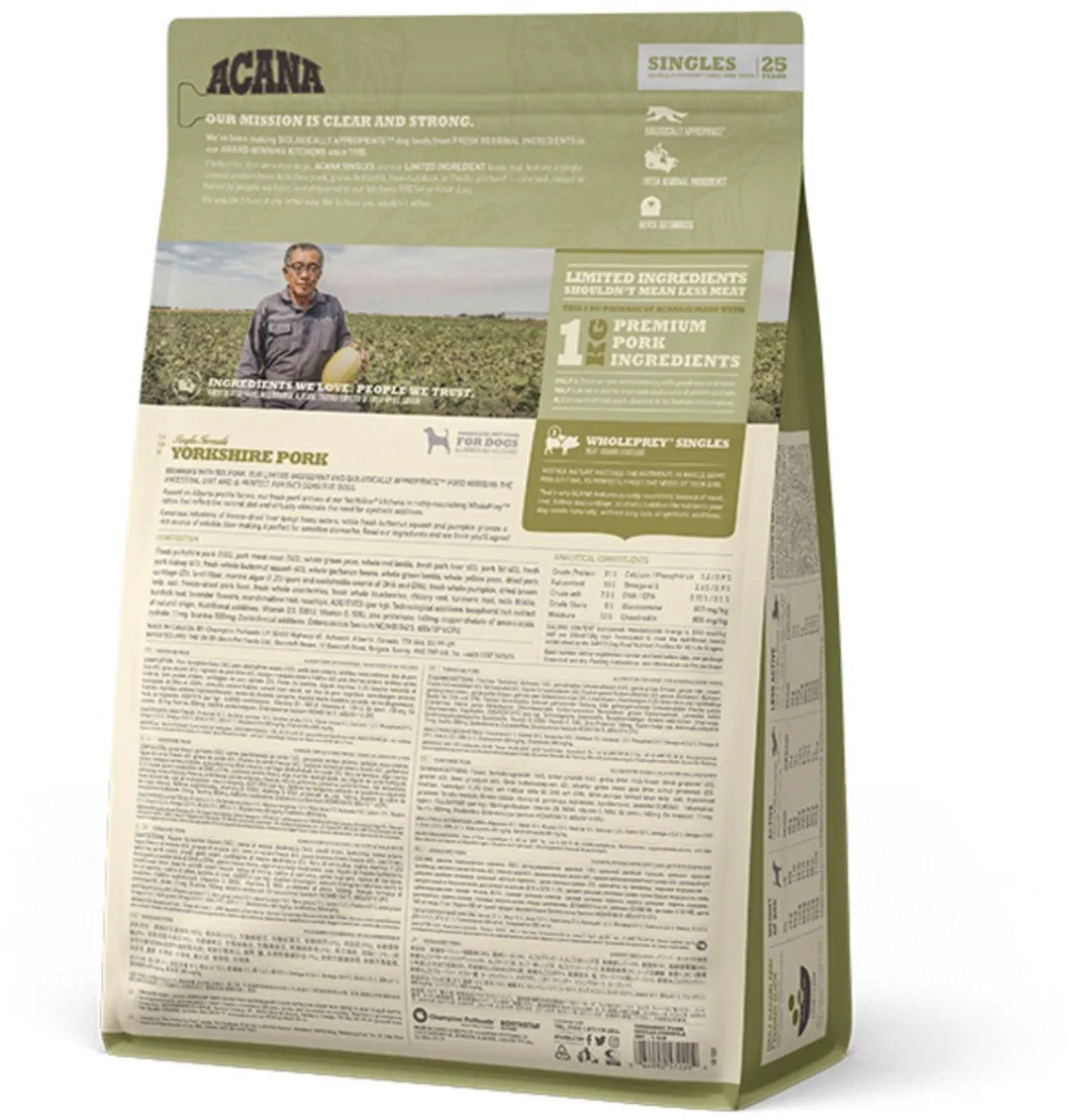 Acana Singles Yorkshire Pork Hondenvoer 2kg