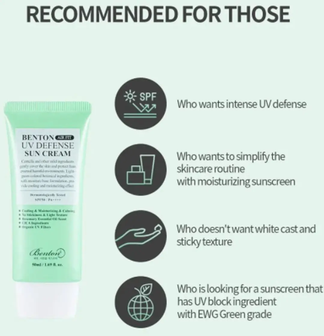 Benton Air Fit UV Zonnebrandcrème SPF 30-50+ - 50ml - afbeelding 3 van 6