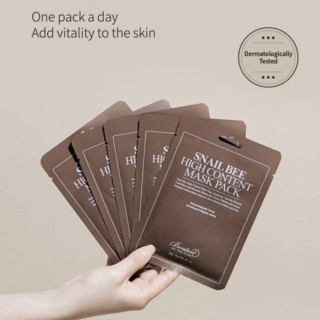 Benton Snail Bee High Content Gezichtsmasker 20ml - afbeelding 6 van 6