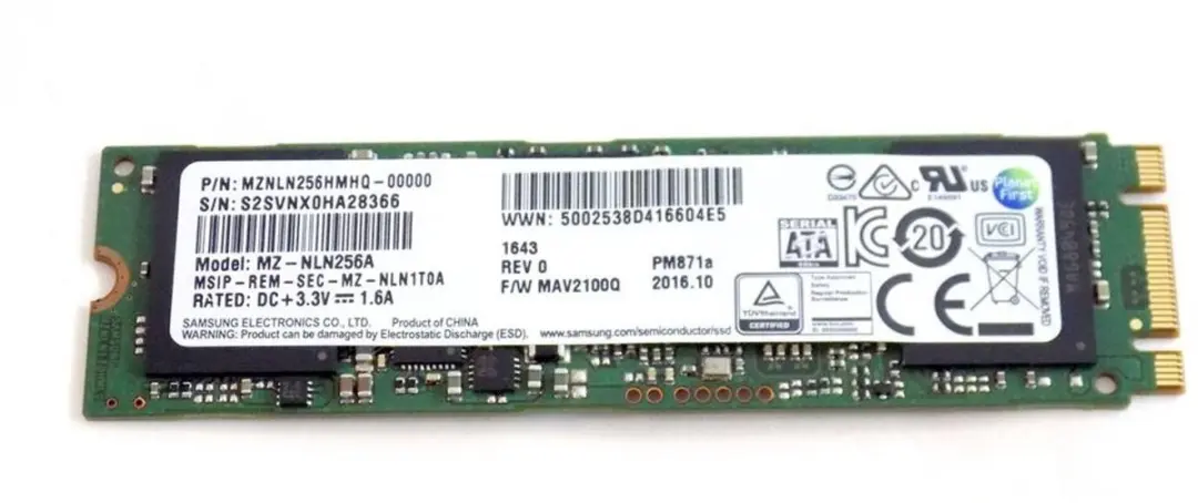 Samsung PM871 256GB M.2 2280 SATA III