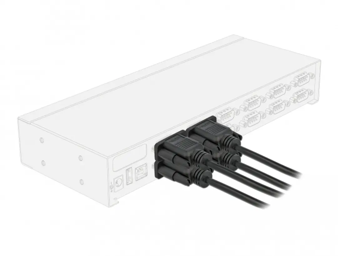 Delock 86615 Nulmodem Kabel RS-232 DB9 1m - afbeelding 2 van 4