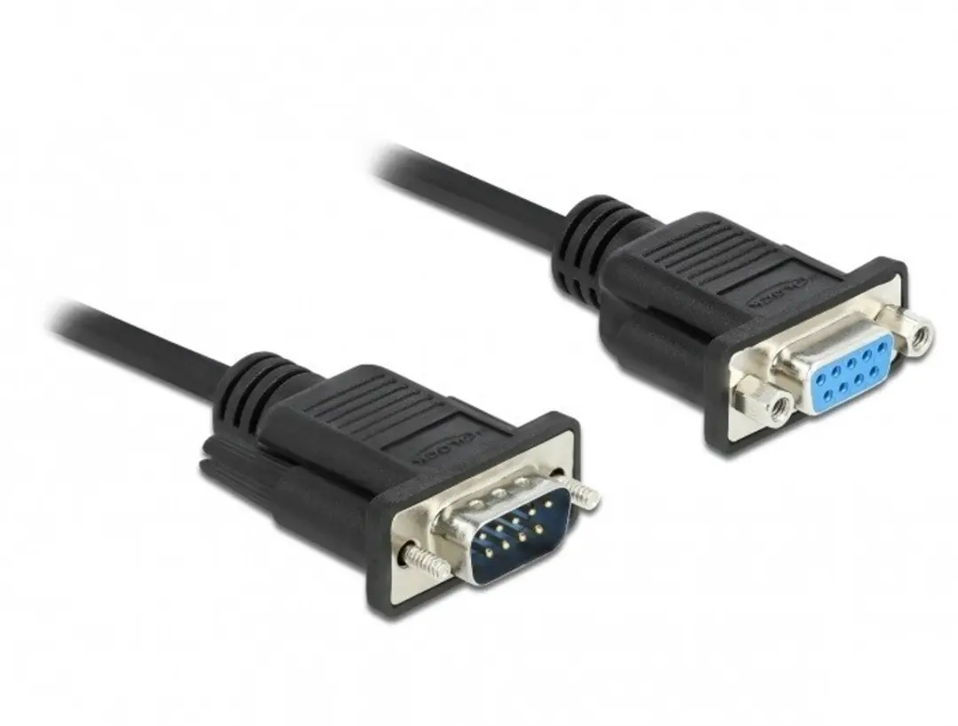Delock 86615 Nulmodem Kabel RS-232 DB9 1m - afbeelding 4 van 4