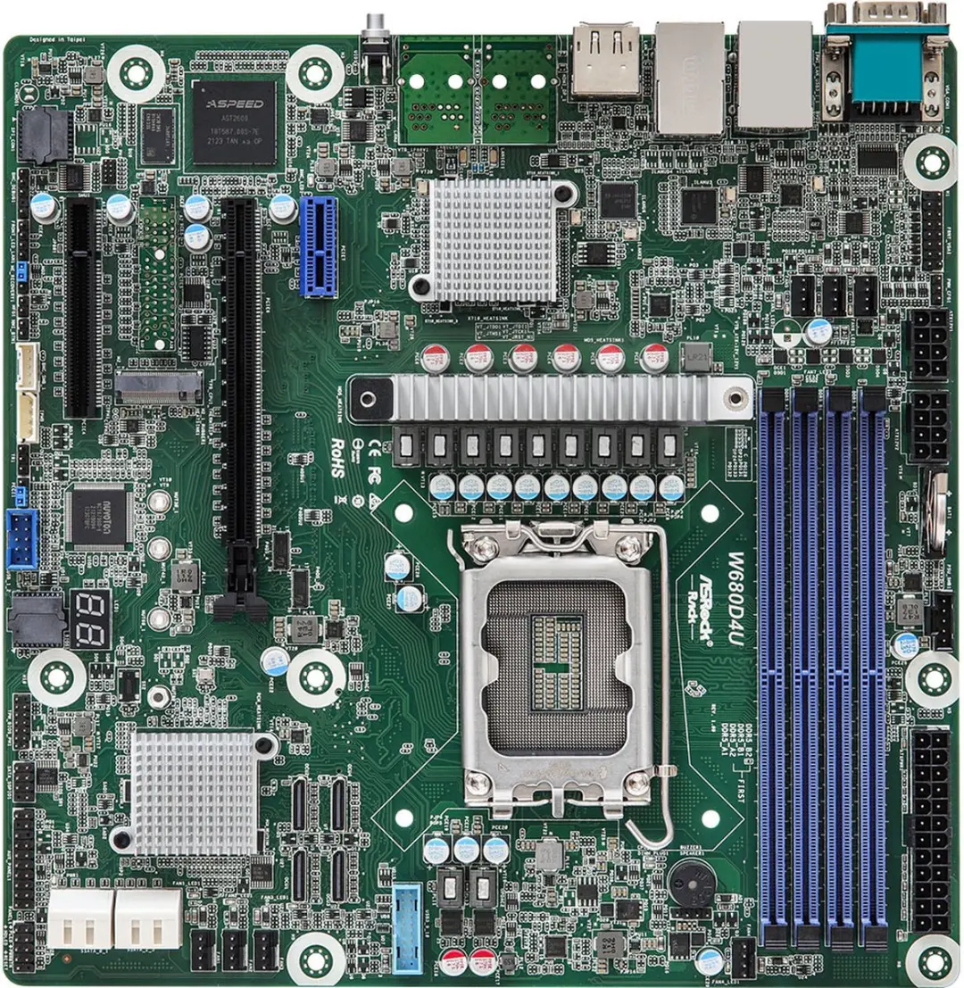 ASRock Rack W680D4U Moederbord