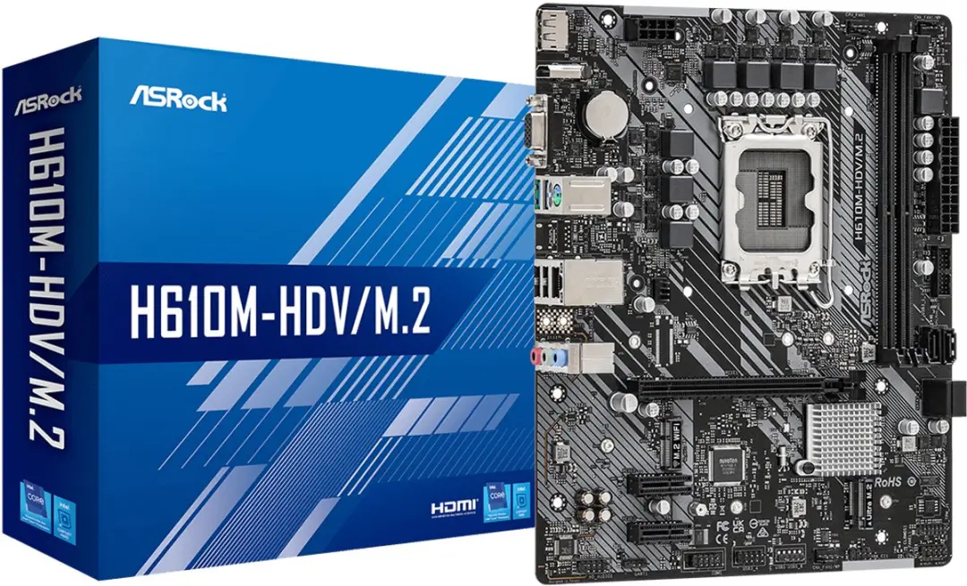 ASRock H610M-HDV/M.2 90-MXBH60-A0UAYZ Moederbord