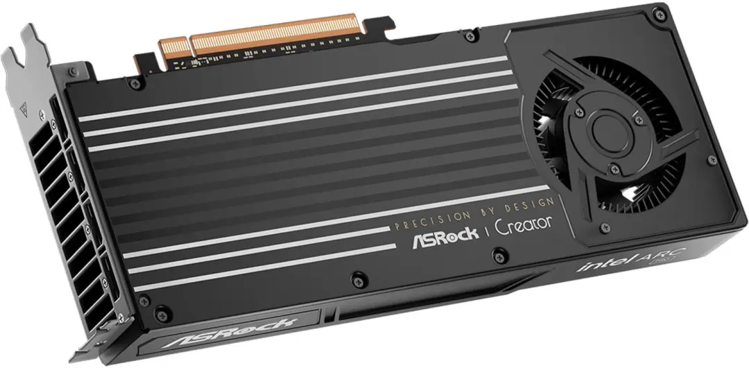 ASRock Arc Pro B60 Creator 90-GA60ZZ-00UBNF Videokaart - Zwart - afbeelding 3 van 6