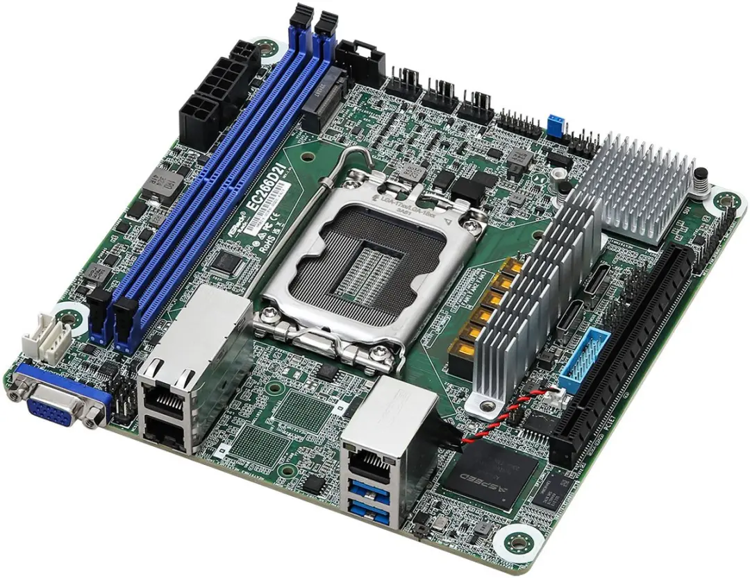 ASRock EC266D2I Moederbord Intel C266 LGA 1700 Mini ITX - afbeelding 3 van 3