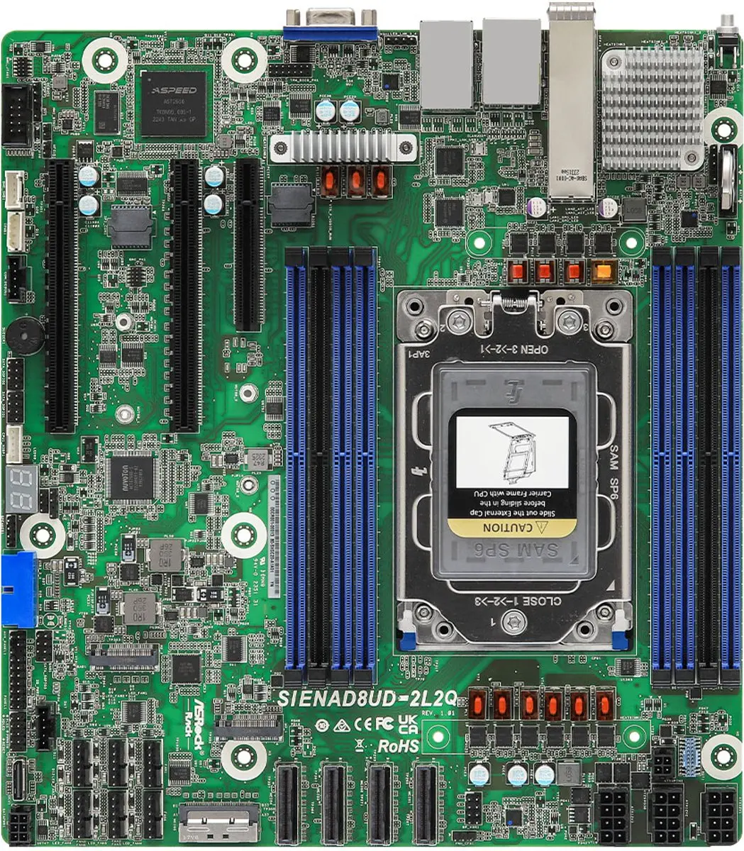 ASRock SIENAD8UD-2L2Q Moederbord Socket SP6 micro ATX