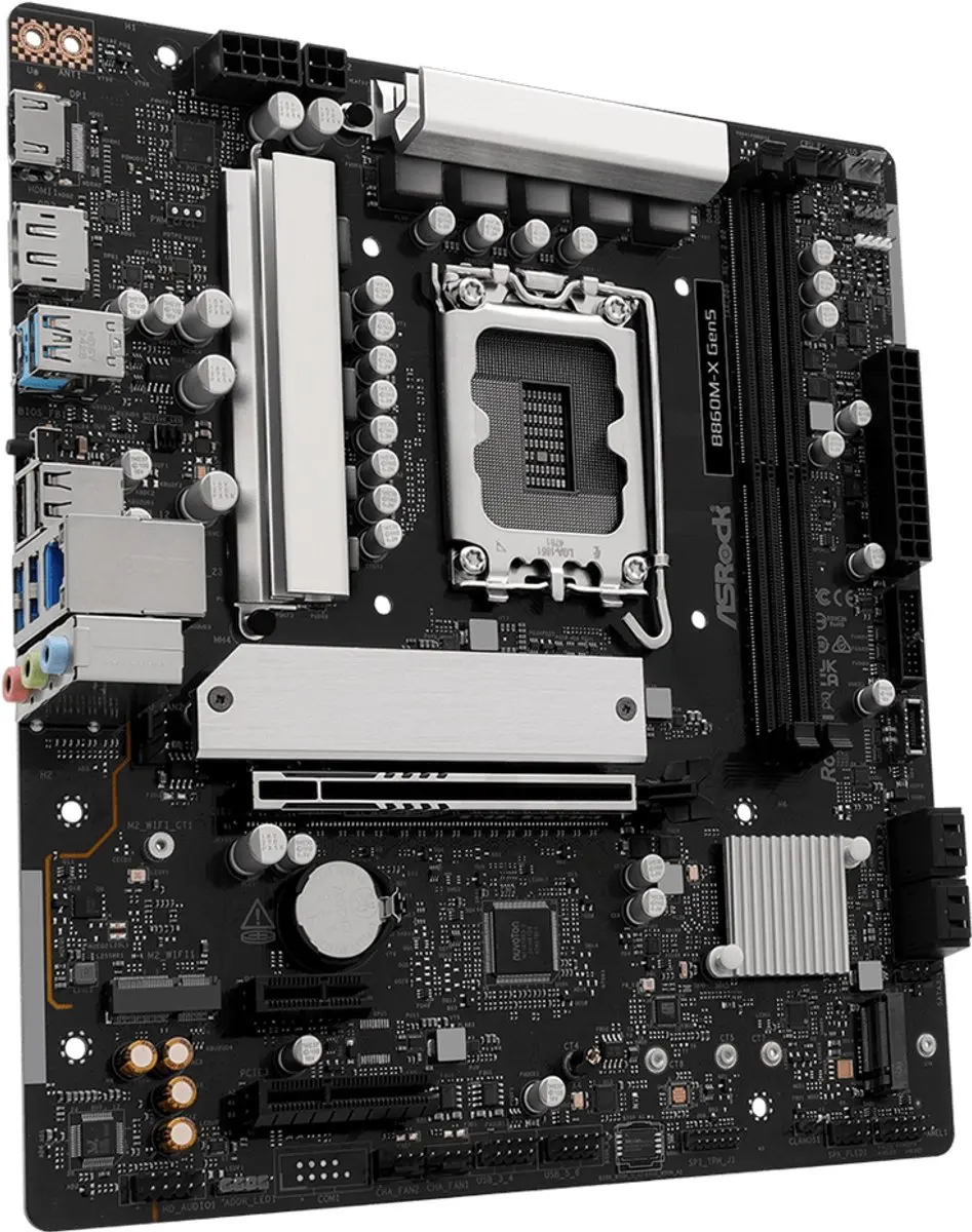 ASRock B860M-X Gen5 90-MXBSE-A0UAYZ Moederbord - afbeelding 5 van 5