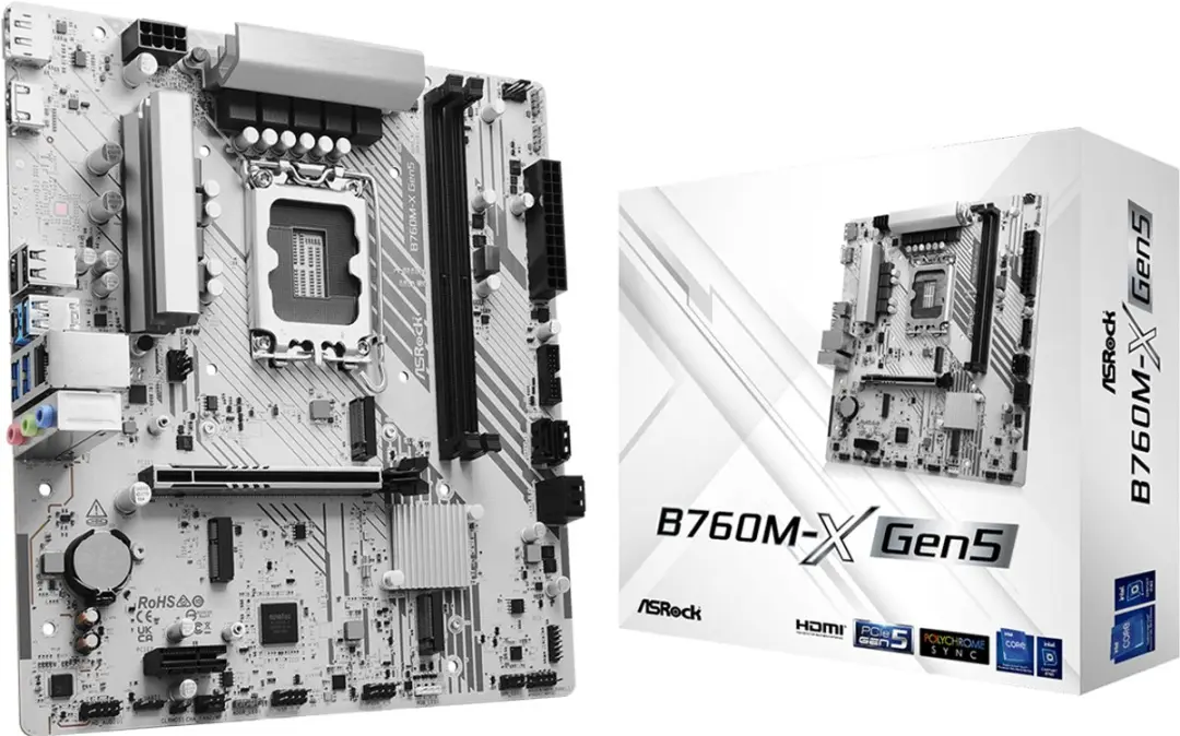 ASRock B760M-X GEN5 90-MXBTR0-A0UAYZ Moederbord