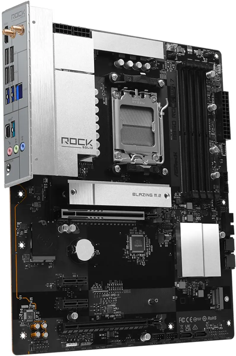 ASRock B850 Rock WiFi 7 Moederbord 90-MXBU20-A0UAYZ - afbeelding 5 van 5