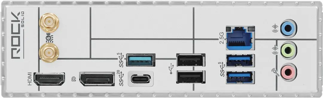 ASRock B860M Rock WiFi 90-MXBU60-A0UAYZ Moederbord - afbeelding 2 van 6