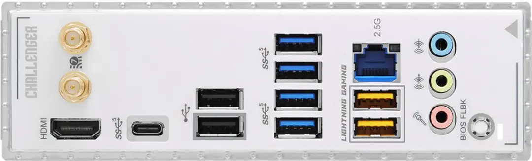 ASRock B860 Challenger WiFi 90-MXBUB0-A0UAYZ Moederbord - Wit - afbeelding 2 van 6