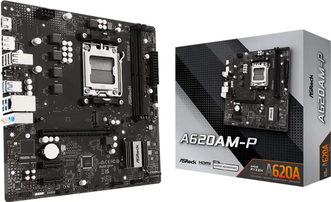 ASRock A620AM-P 90-MXBVJ0-A0UAYZ Moederbord