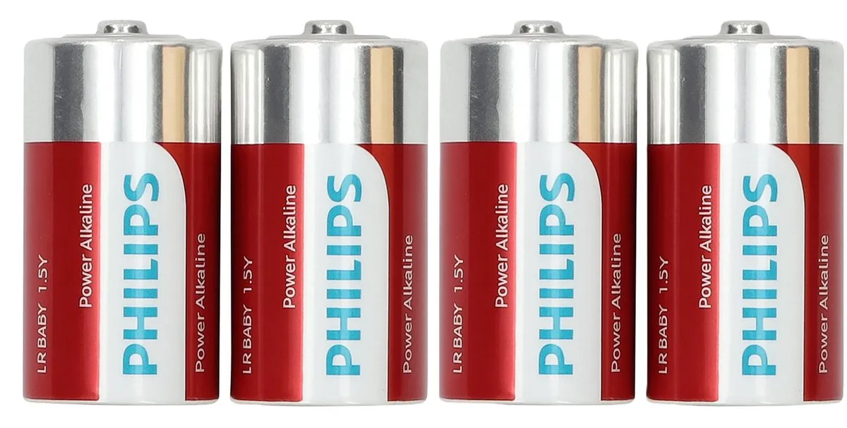 Philips LR14 C-cell Alkaline Batterijen