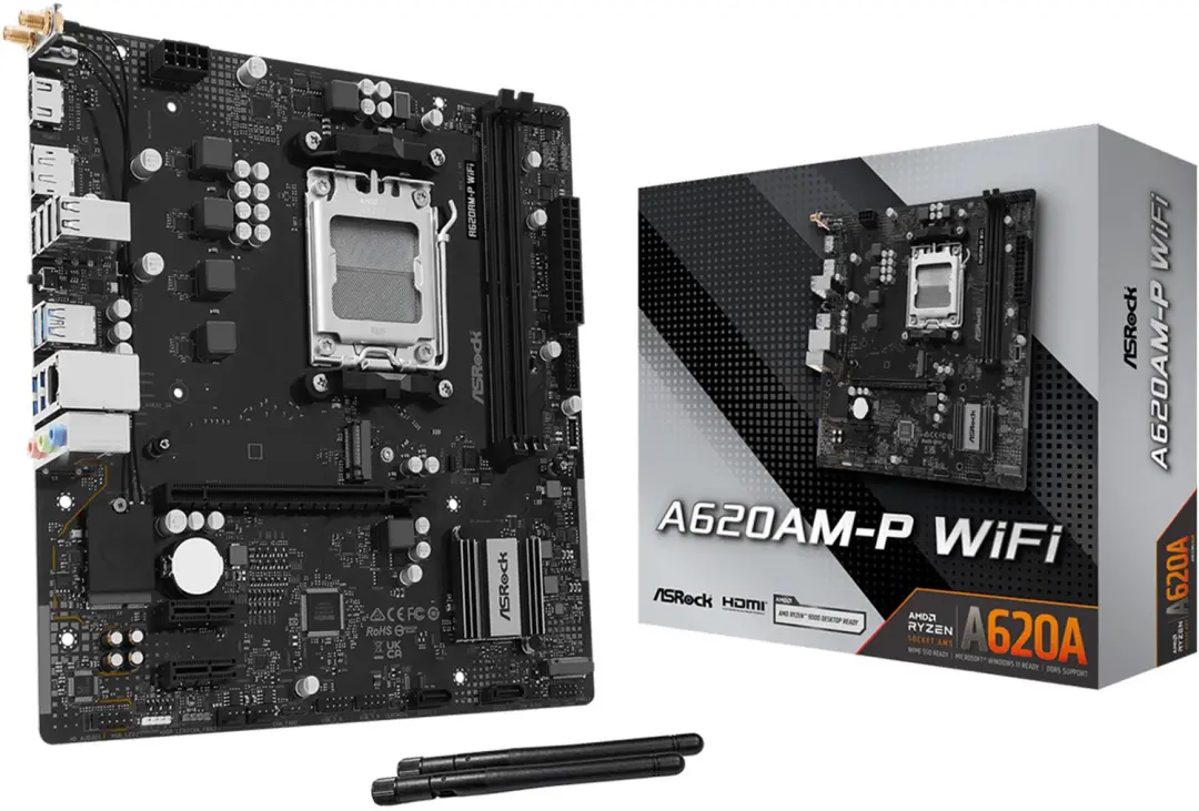 ASRock A620AM-P WiFi 90-MXBW30-A0UAYZ Moederbord