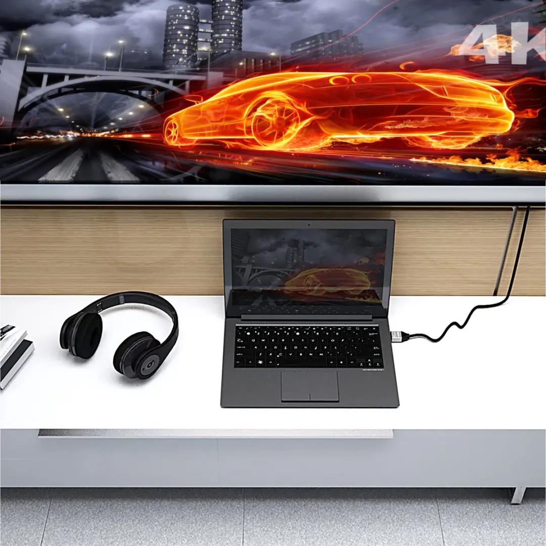 j5create JDC52-N Ultra HD 4K HDMI Kabel 2m - Zwart/Grijs - afbeelding 2 van 6