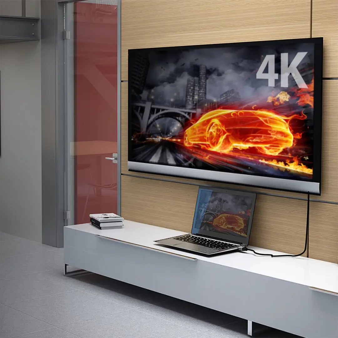 j5create JDC52-N Ultra HD 4K HDMI Kabel 2m - Zwart/Grijs - afbeelding 3 van 6