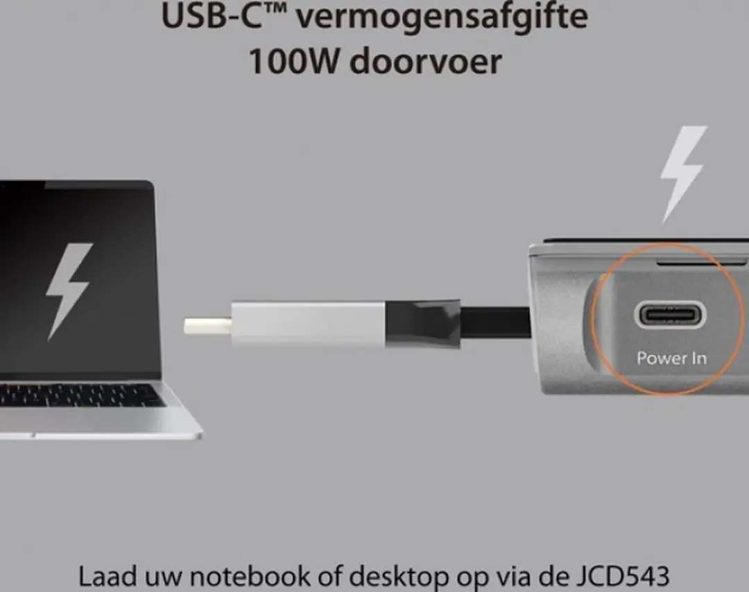 j5create JCD543 Drievoudig Display Docking Station - afbeelding 6 van 6