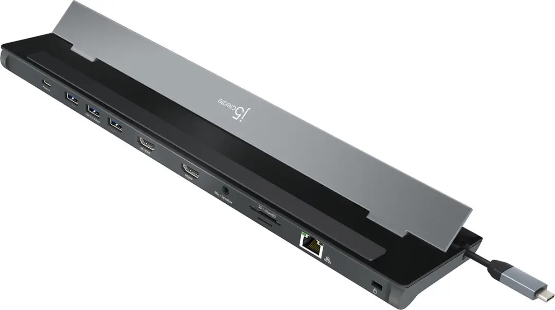 j5create JCD542-N USB-C Dual HDMI Docking Station - Grijs/Zwart - afbeelding 3 van 6