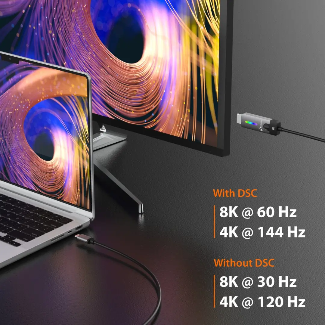 j5create JCC157-N USB-C naar HDMI Kabel 1.80m - Ruimtegrijs - afbeelding 2 van 6