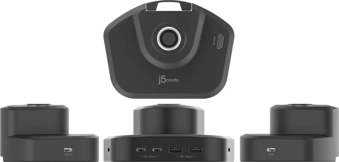 j5create JTSA301-N Monitorsteun met Dock - Zwart - afbeelding 2 van 6