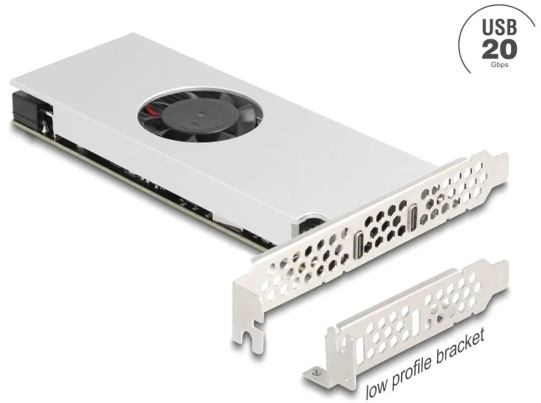 Delock 90805 PCIe Kaart 2x USB 20Gbps Type-C