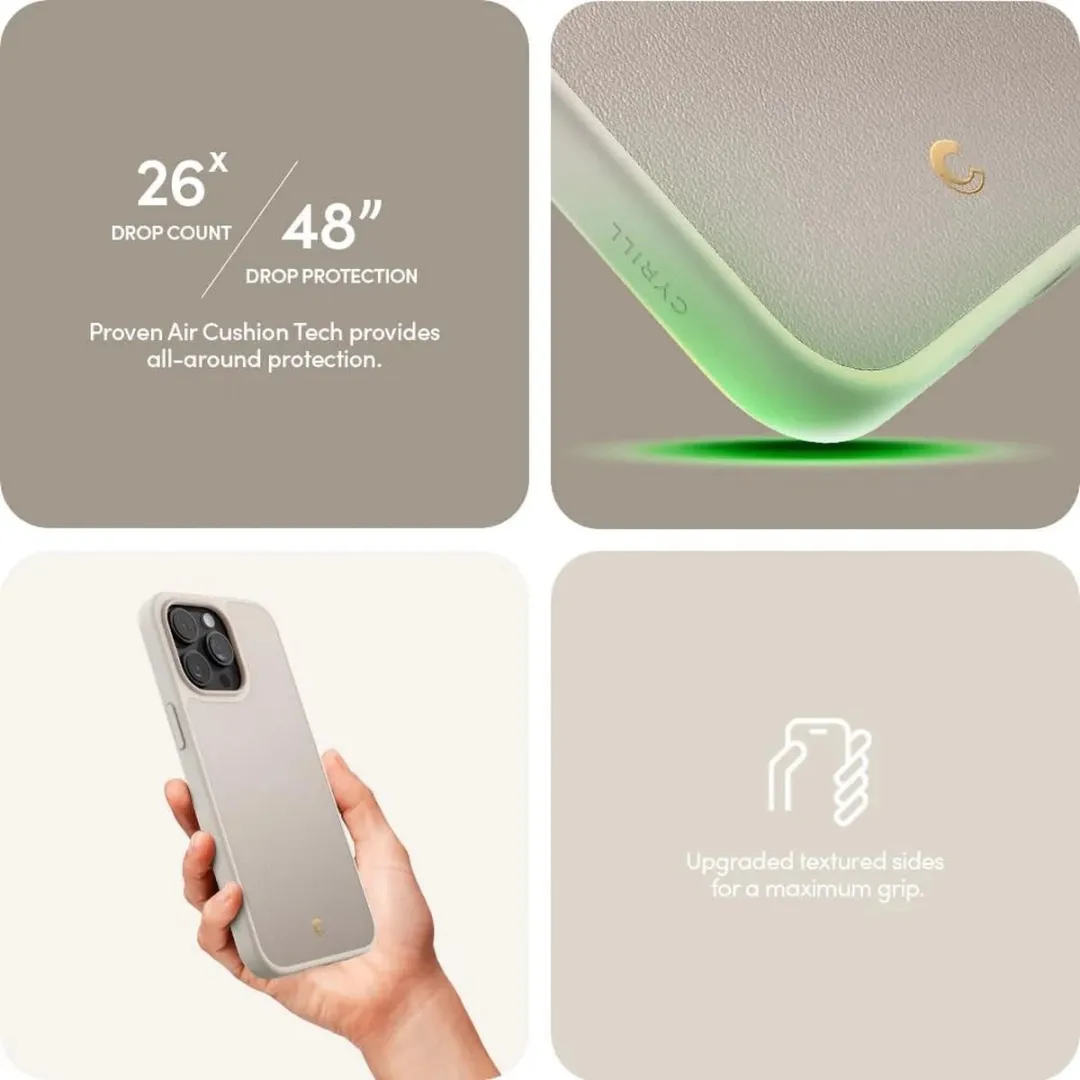 Spigen Cyrill Kajuk iPhone 15 Pro Max Hoesje ACS06633 - Bruin - afbeelding 6 van 6