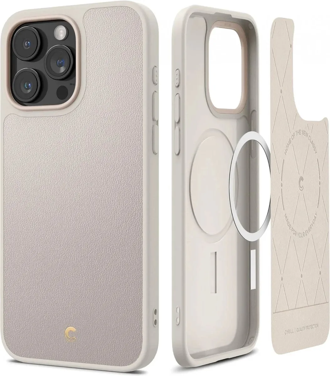 Spigen Cyrill Kajuk iPhone 15 Pro Max Hoesje ACS06633 - Bruin