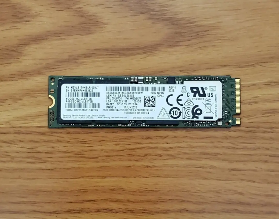 Samsung PM981 MZ-VLB1T00