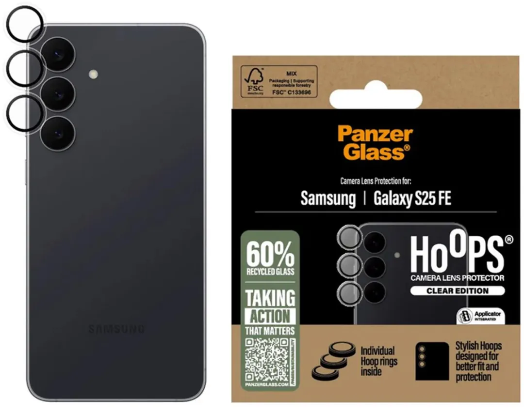 PanzerGlass Hoops PG64076 Camera Lens Protector - Samsung Galaxy S25 FE