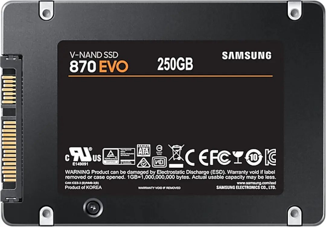 Samsung 870 EVO MZ-77E250BW SSD - afbeelding 5 van 6