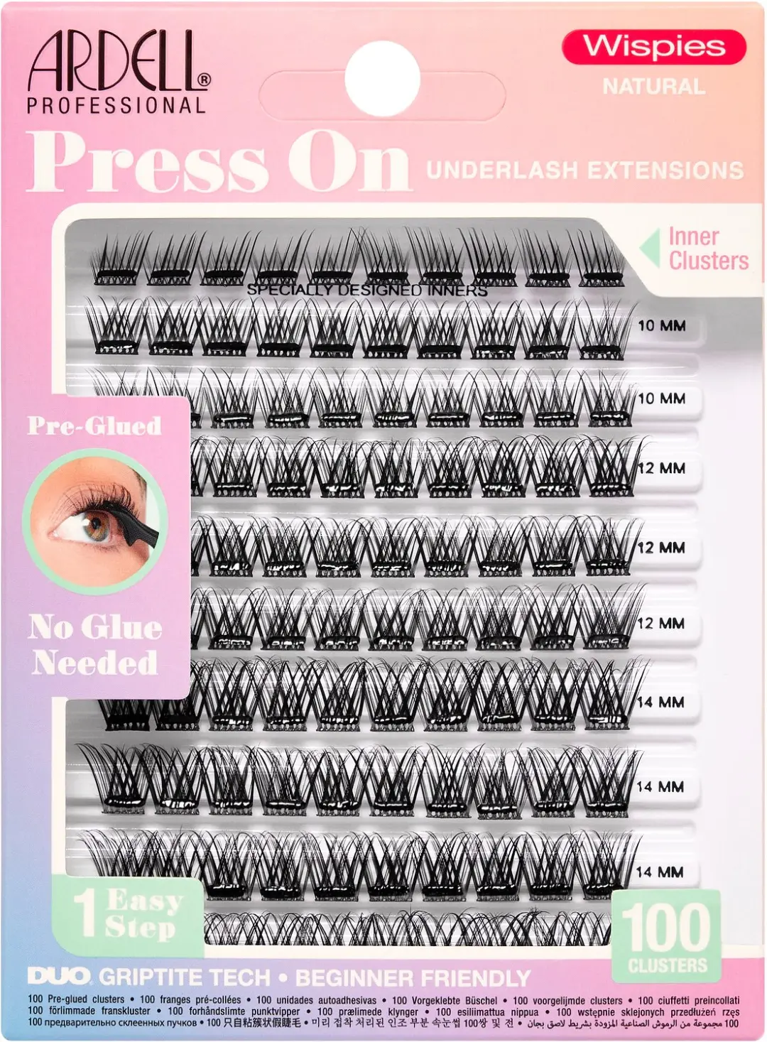 ARDELL PRESS ON WISP NAT 100 CT