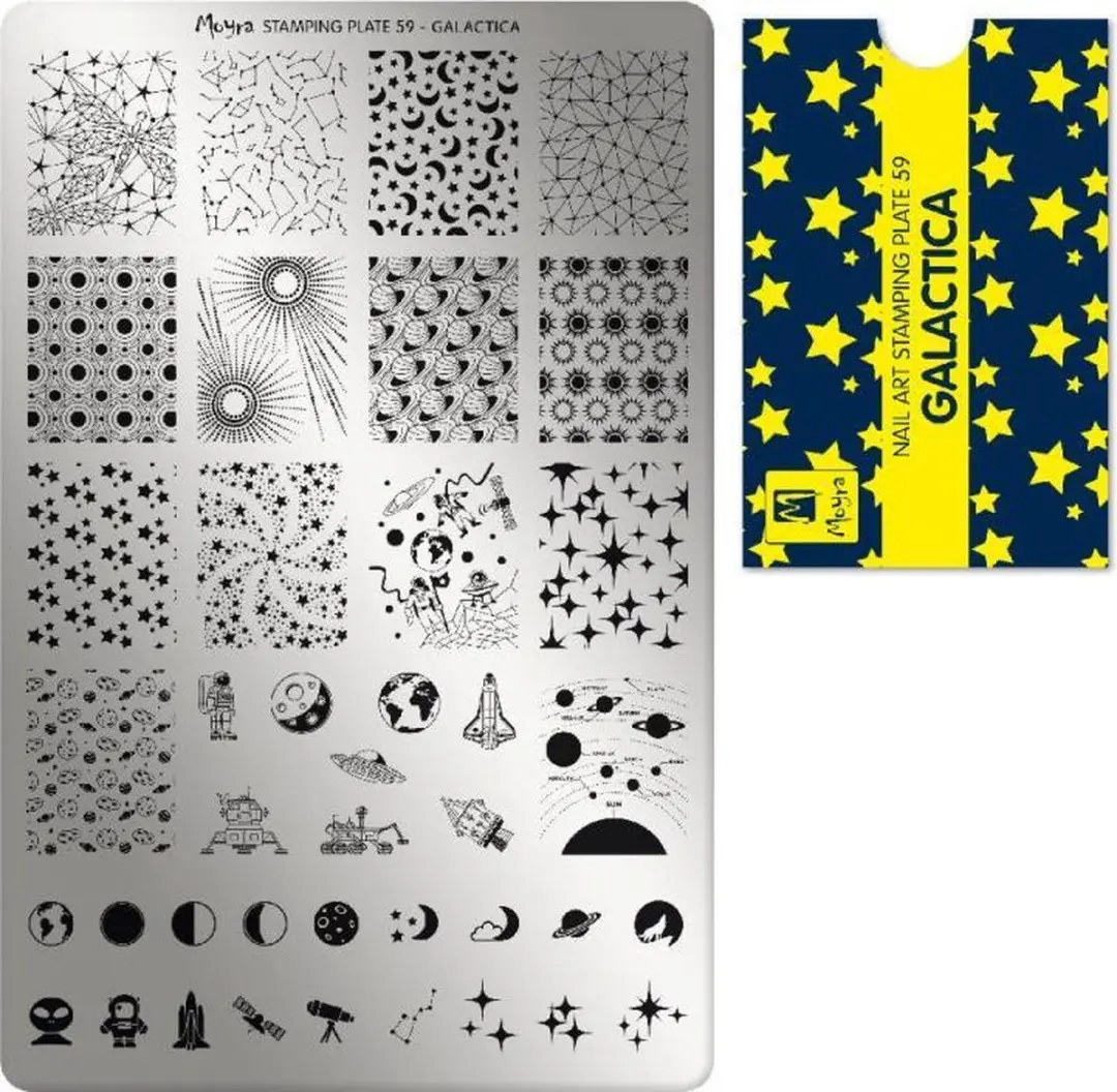 Moyra Stamping Plate 59 Galactica