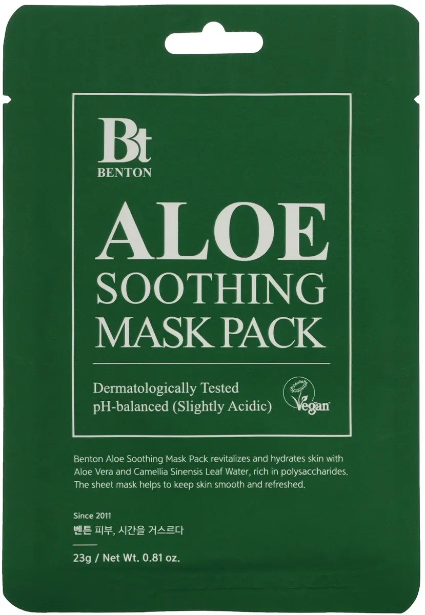 Benton Aloe Soothing Mask Pack - 10 stuk - afbeelding 3 van 3