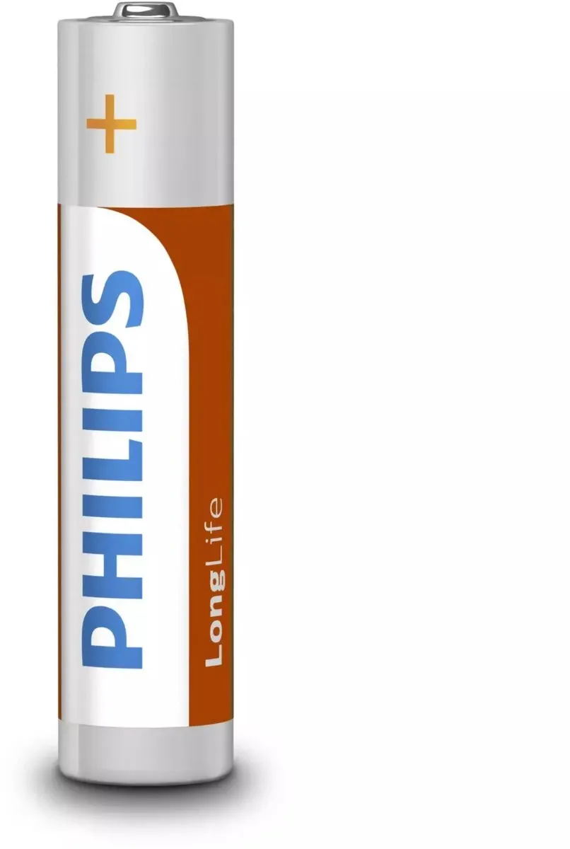 Philips LongLife AAA Batterij 4 Stuks