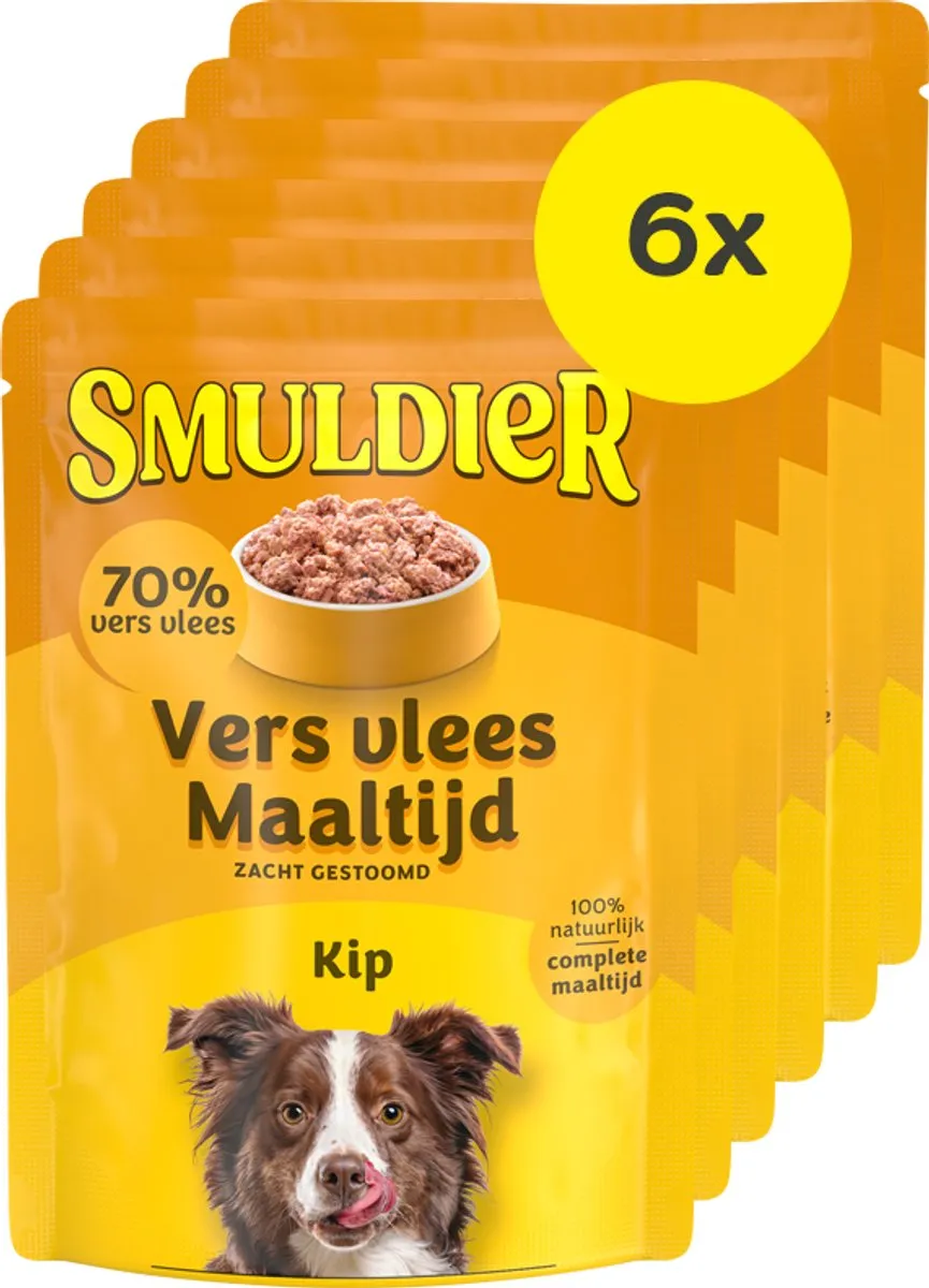 Smuldier Vers Vlees Maaltijd Kip 300g - 6 Stuks - afbeelding 2 van 5