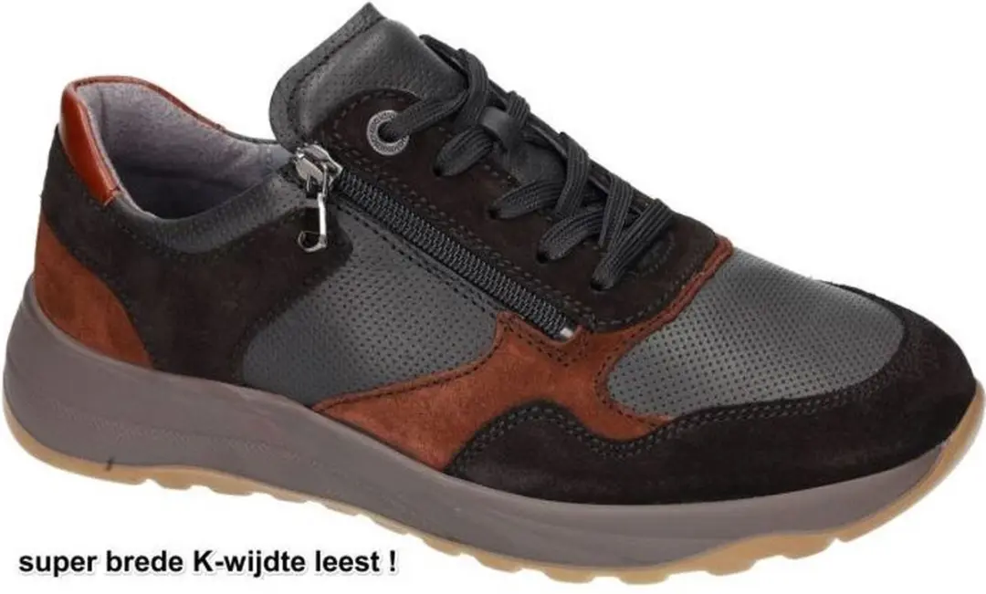 Heren Sneakers Waldlaufer K-john 662001-400-709 Zwart