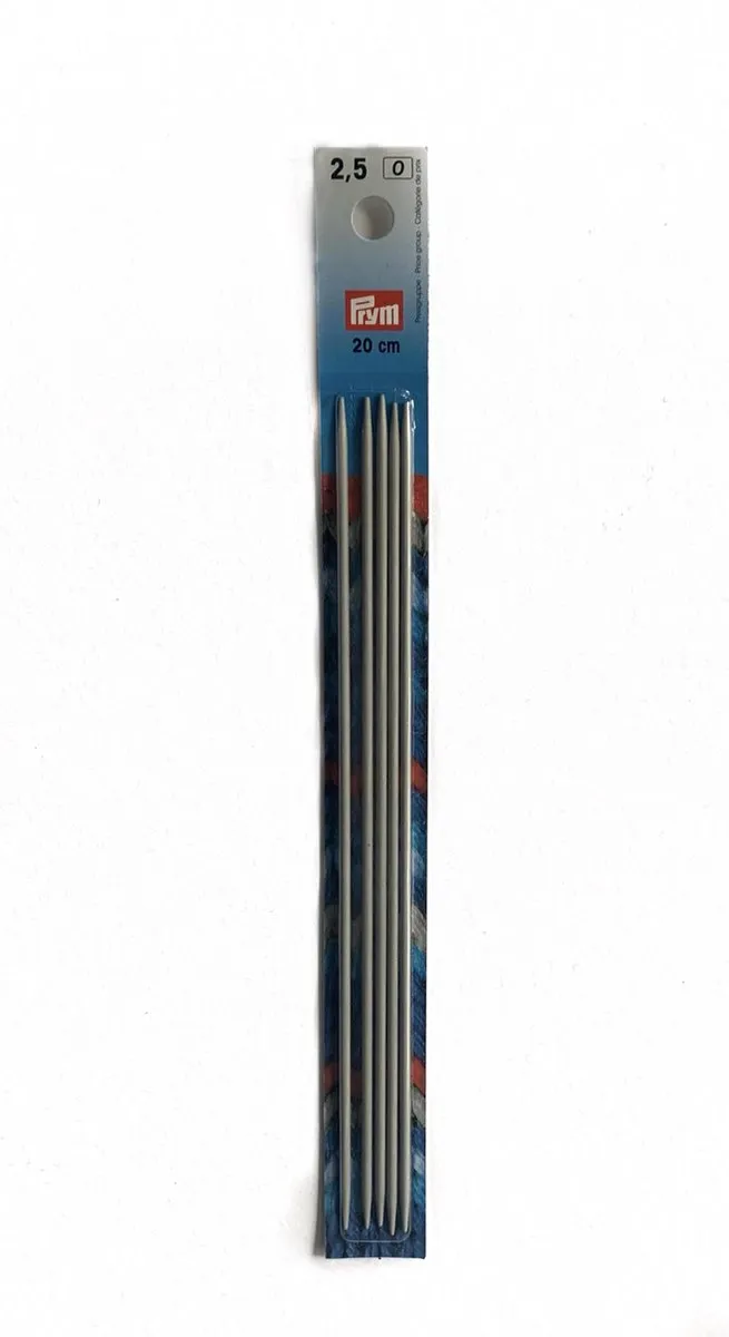 Prym Kousenbreinaalden Aluminium - 2 Punten - Grijs