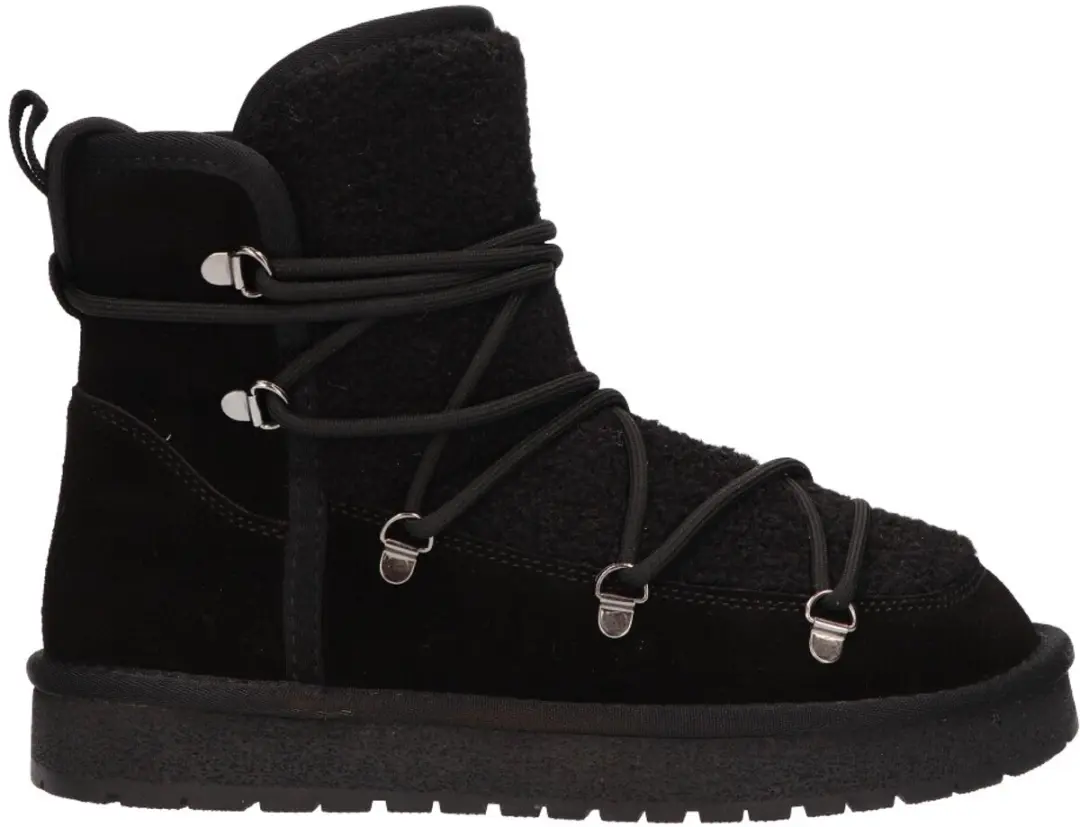 La Strada Snowboot Zwart Suede
