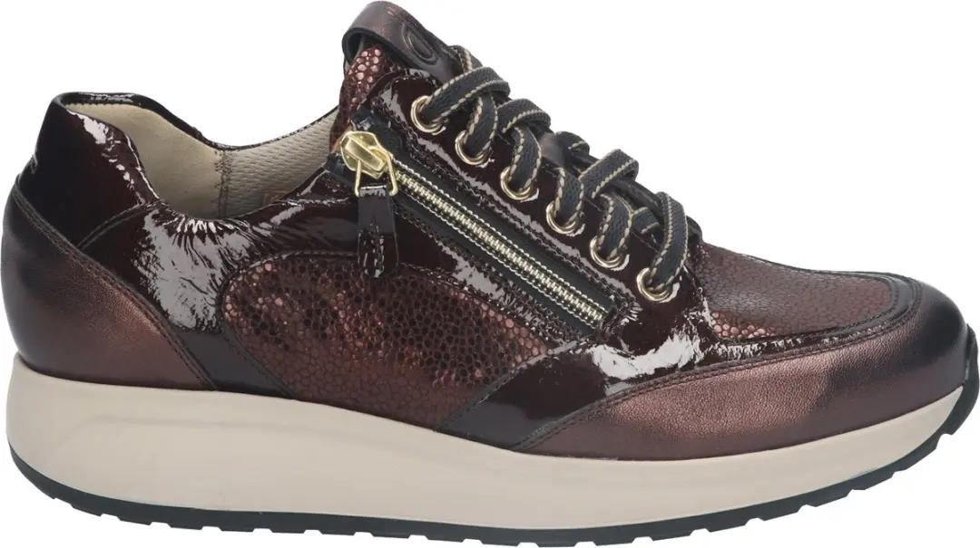 Durea 6322 Sneakers Wijdte K - Bruin - afbeelding 3 van 6