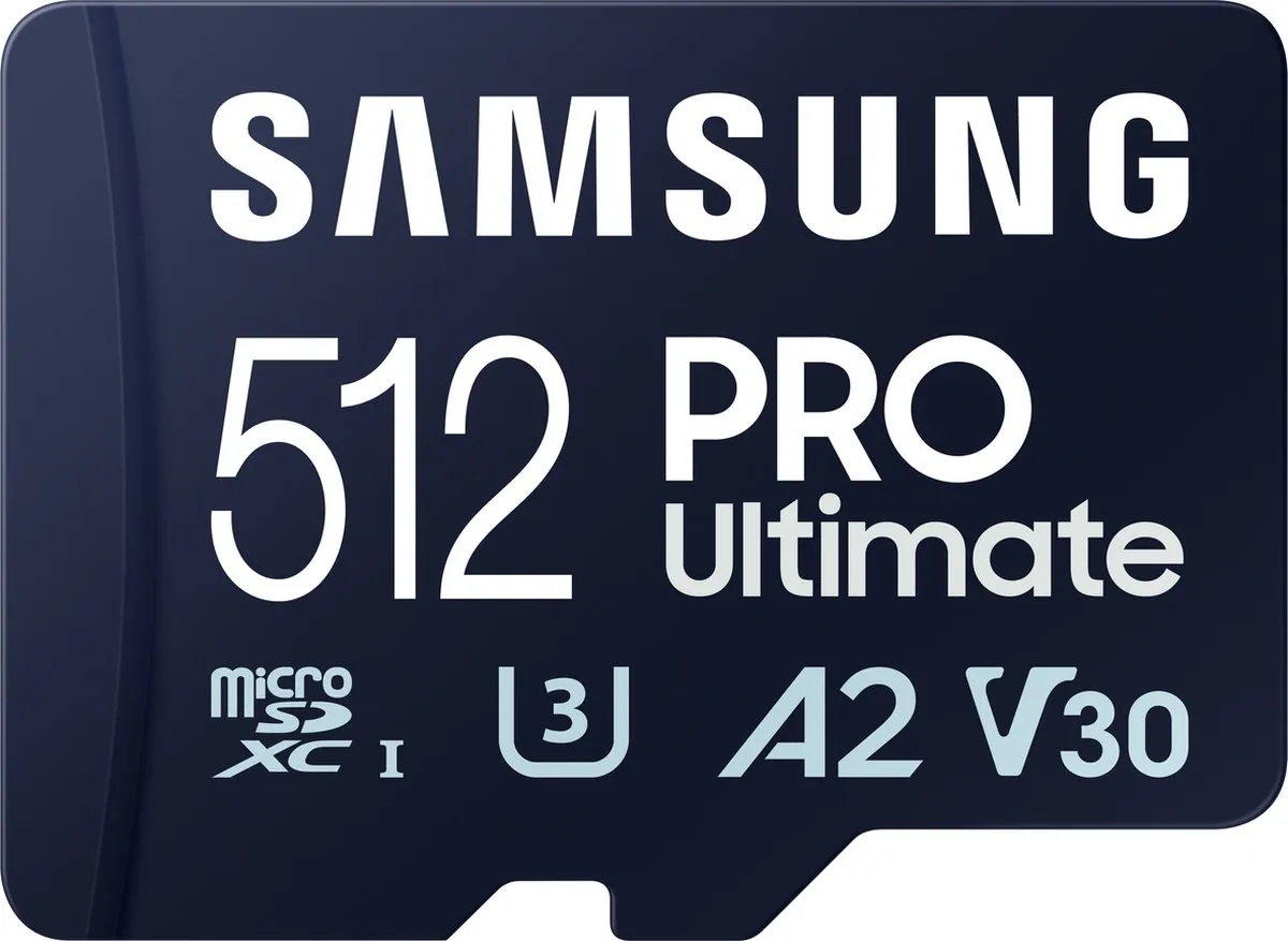 Samsung Pro Ultimate Micro SD Kaart 512GB - Incl. Adapter