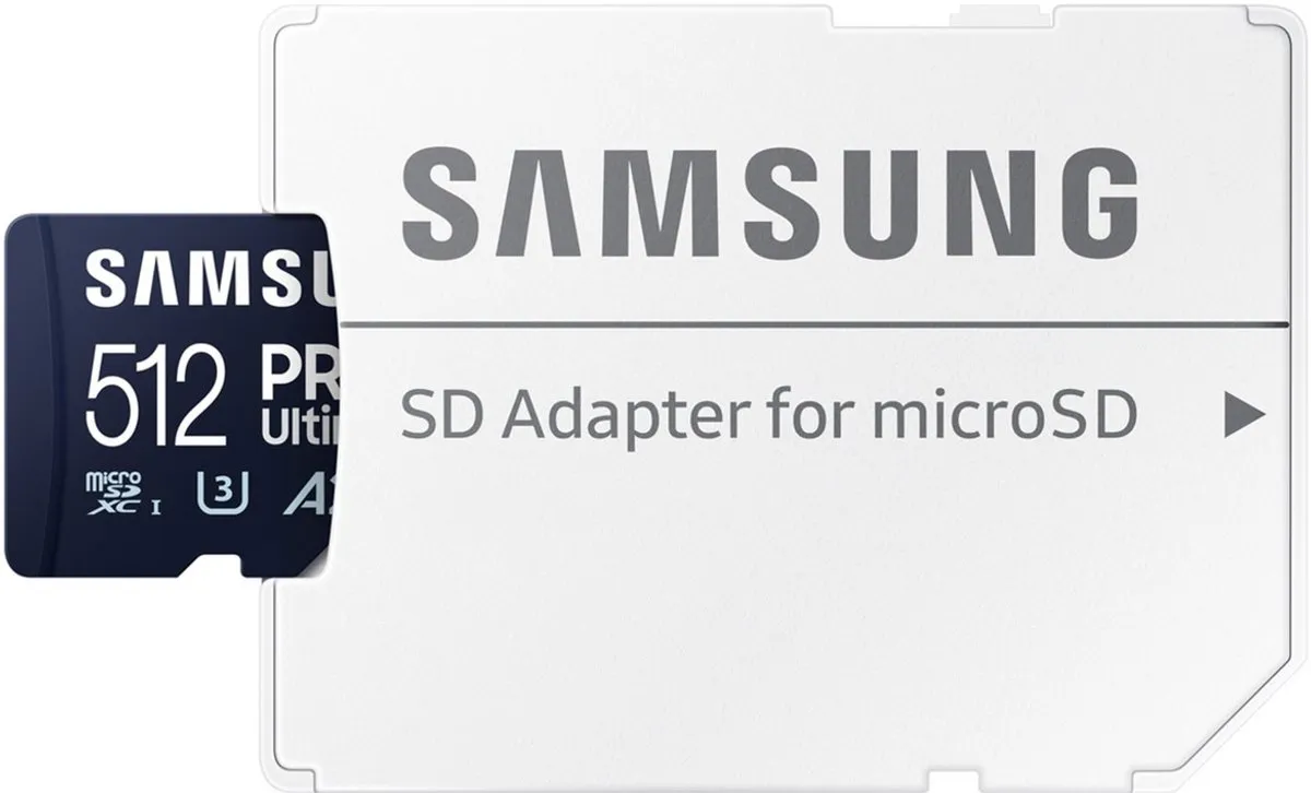 Samsung Pro Ultimate Micro SD Kaart 512GB - Incl. Adapter