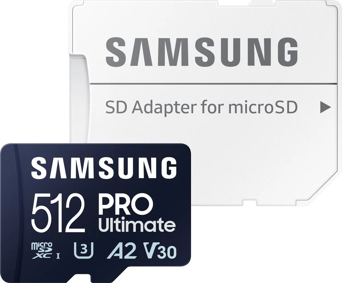 Samsung Pro Ultimate Micro SD Kaart 512GB - Incl. Adapter