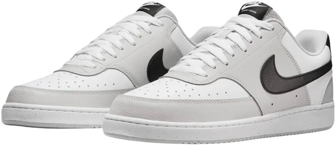 Nike Court Vision Low Heren Sneakers - Grijs/Zwart/Wit - afbeelding 4 van 6