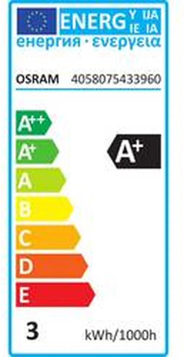 Osram LED-lamp E27 2.5W Warm Wit - 1 Stuk