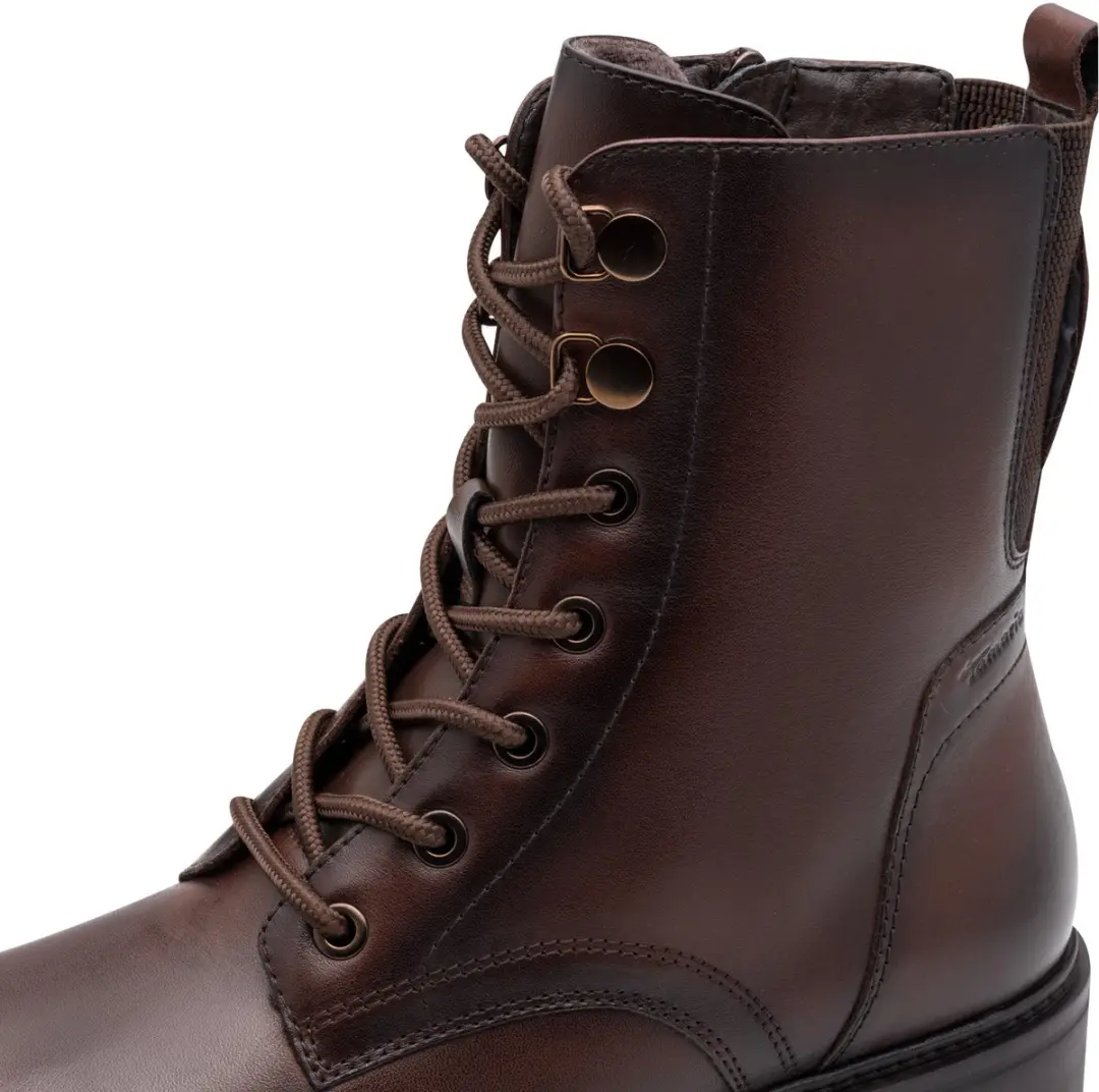Tamaris Comfort Essentials Dames Enkellaarzen - Mocca - afbeelding 2 van 6