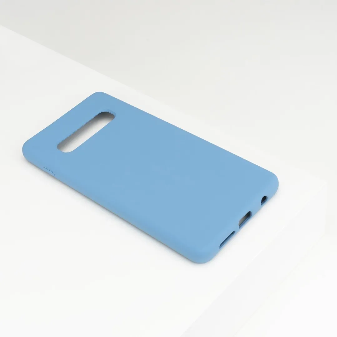 BMAX Siliconen Hoesje Samsung Galaxy S10+ - Blauw