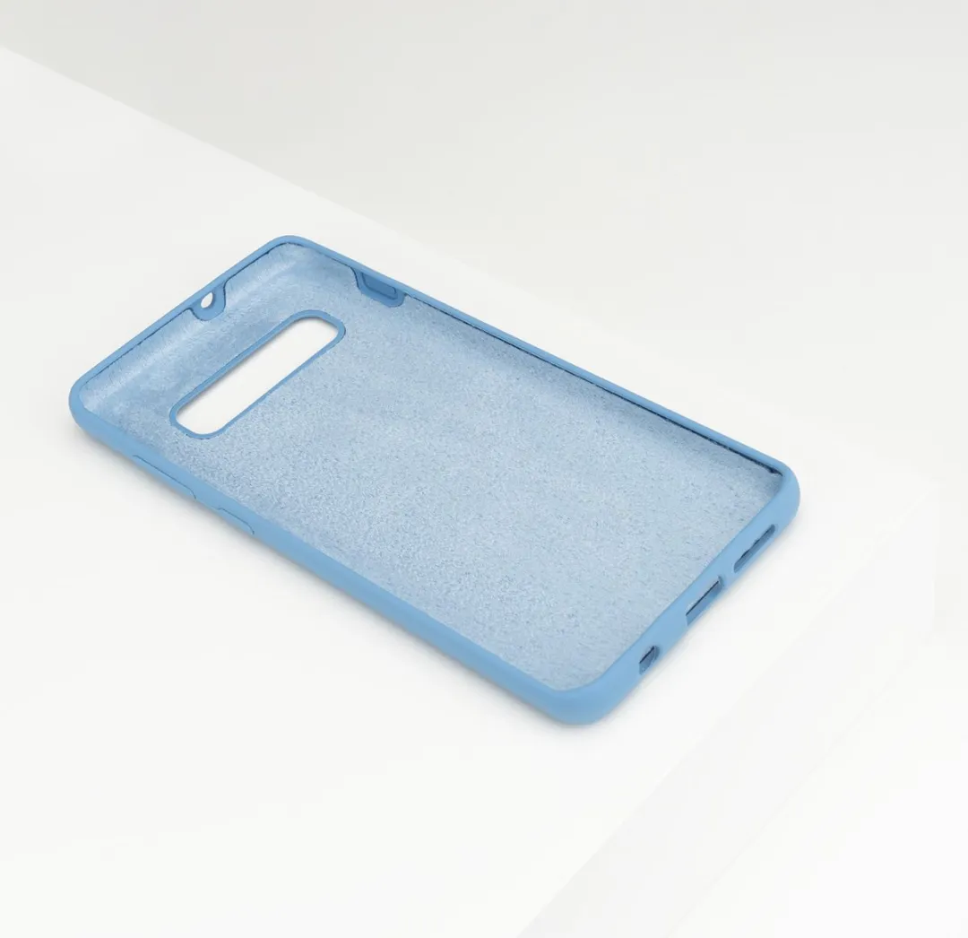 BMAX Siliconen Hoesje Samsung Galaxy S10+ - Blauw - afbeelding 6 van 6